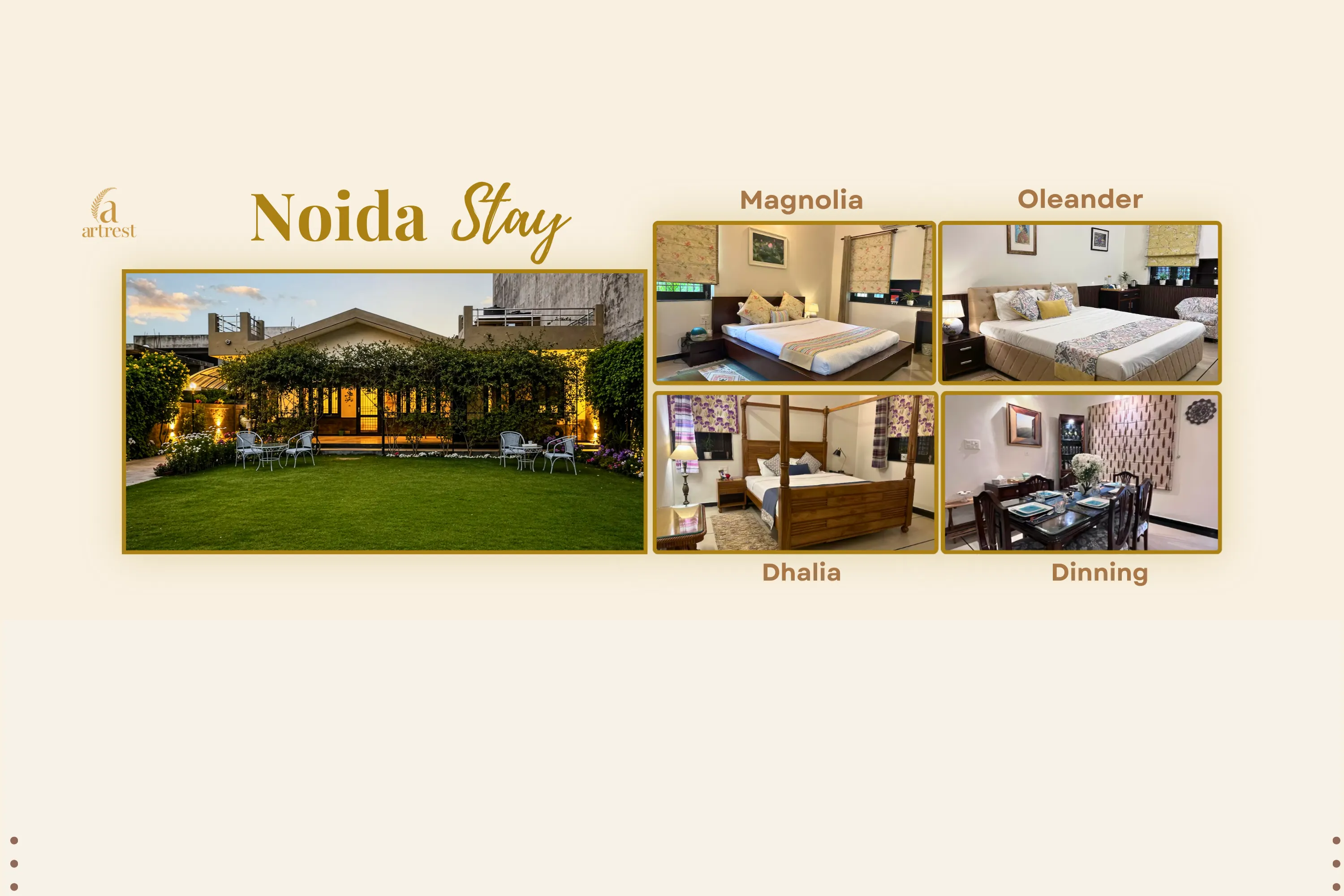 ArtRest Noida garden villa